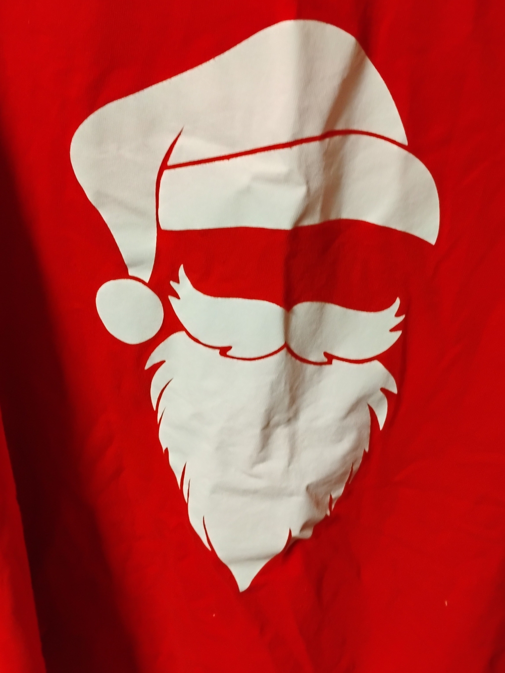 Men's Red Santa Graphic Jersey Shirt